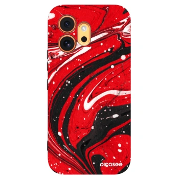 Picasee crna silikonska maskica za Honor 600 - Red black