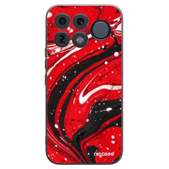 Picasee crna silikonska maskica za Xiaomi Poco F8 Ultra - Red black