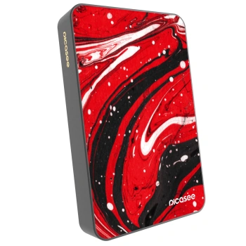 Prijenosni punjač s MagSafe 10 000 mAh Sivo - Red black