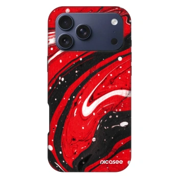 Picasee Fashion Case MagSafe za Apple iPhone 18 Pro Max - Red black