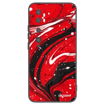 Picasee crna silikonska maskica za Xiaomi Mi Note 10 (Pro) - Red black