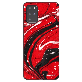 Picasee crna silikonska maskica za Samsung Galaxy S20+ G985F - Red black