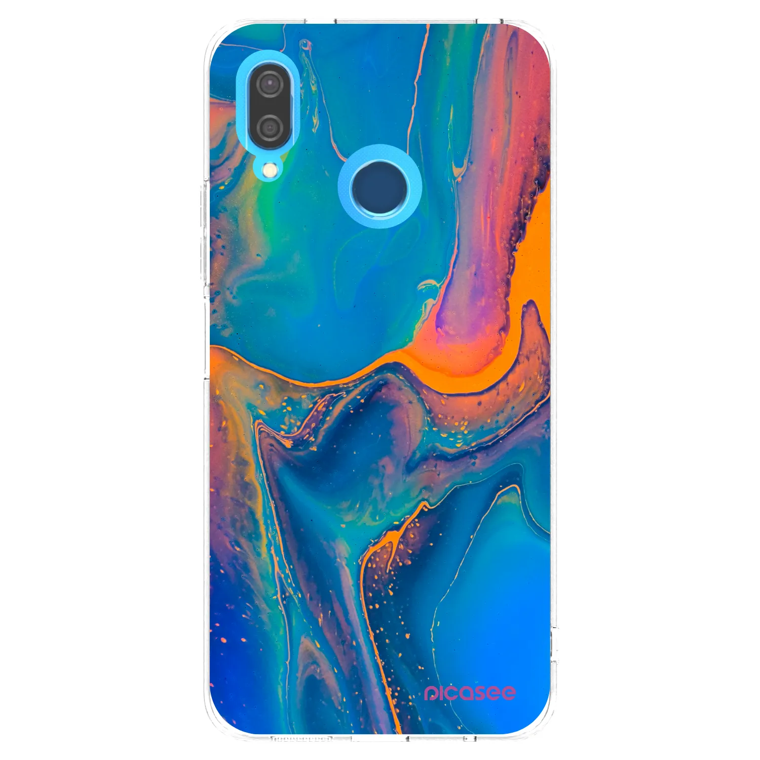 Picasee silikonska prozirna maskica za Huawei P20 Lite - Rainbow