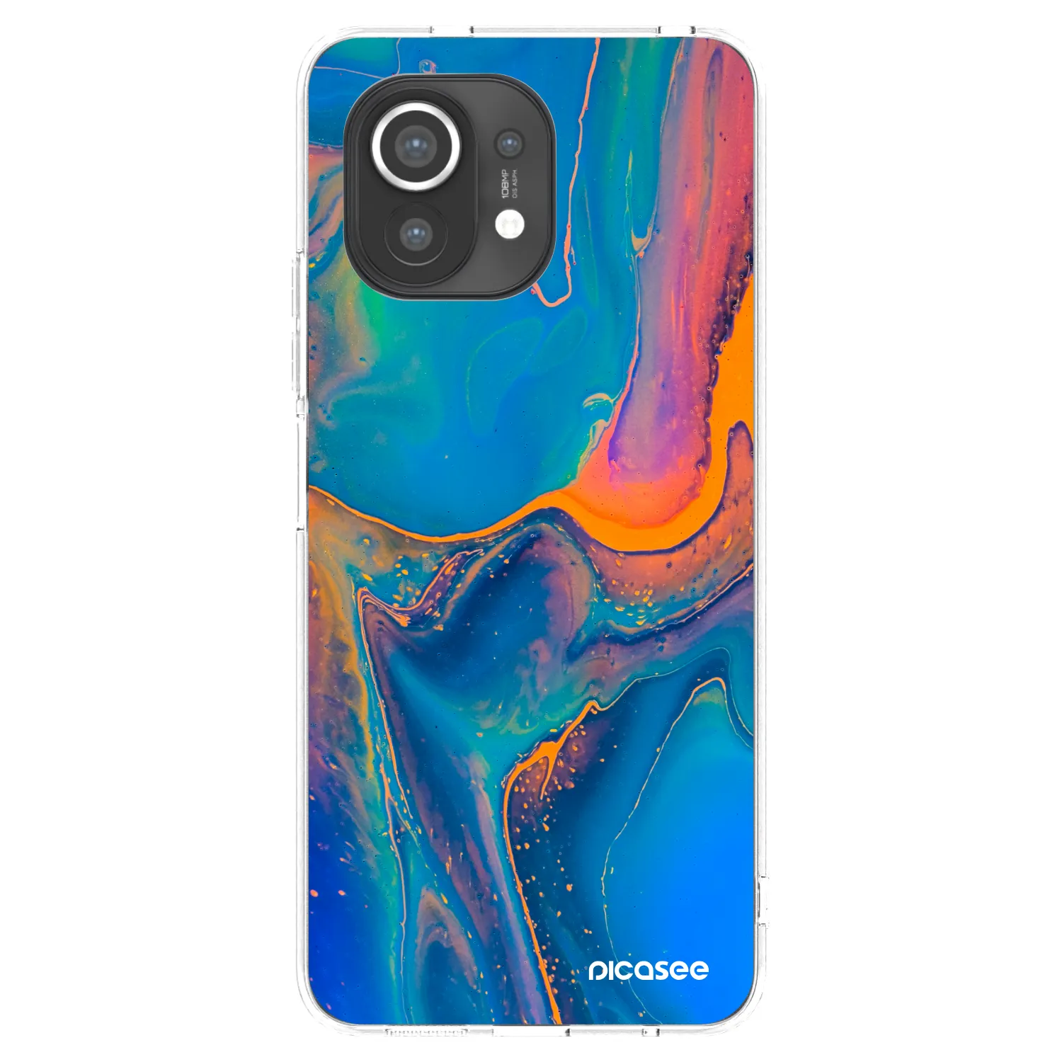Picasee silikonska prozirna maskica za Xiaomi Mi 11 - Rainbow