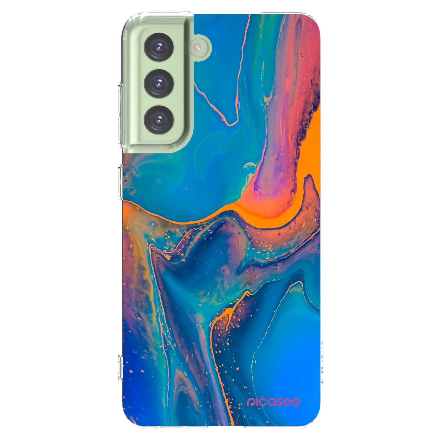 Picasee silikonska prozirna maskica za Samsung Galaxy S21 FE 5G - Rainbow