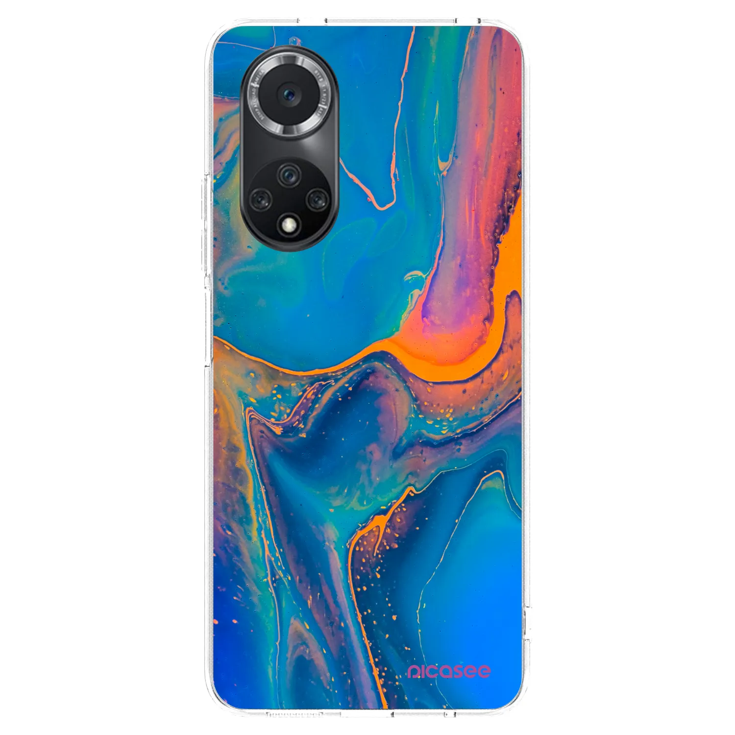Picasee silikonska prozirna maskica za Huawei Nova 9 SE - Rainbow
