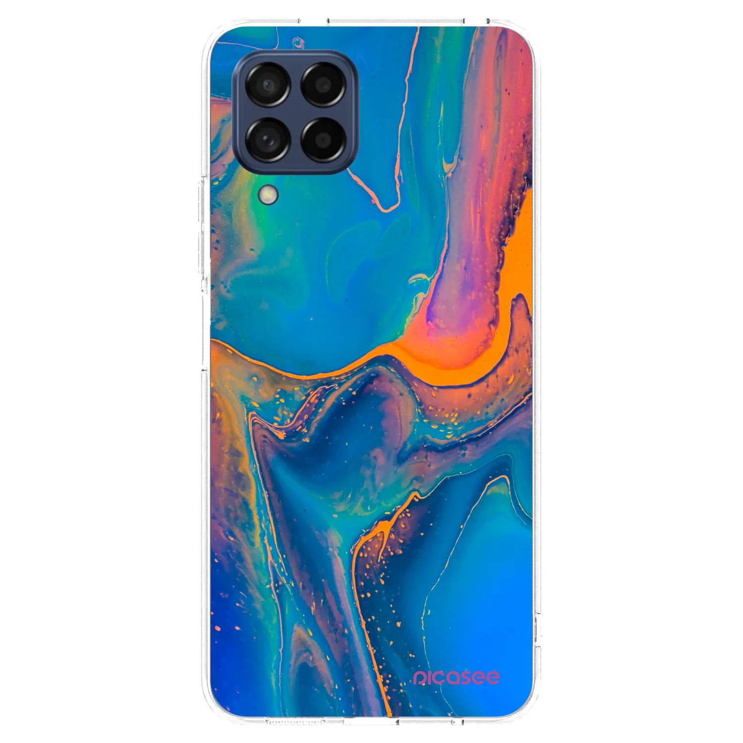 Picasee silikonska prozirna maskica za Samsung Galaxy M53 5G - Rainbow