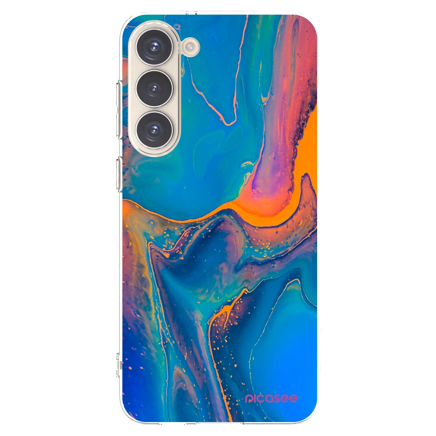 Picasee silikonska prozirna maskica za Samsung Galaxy S23+ 5G - Rainbow