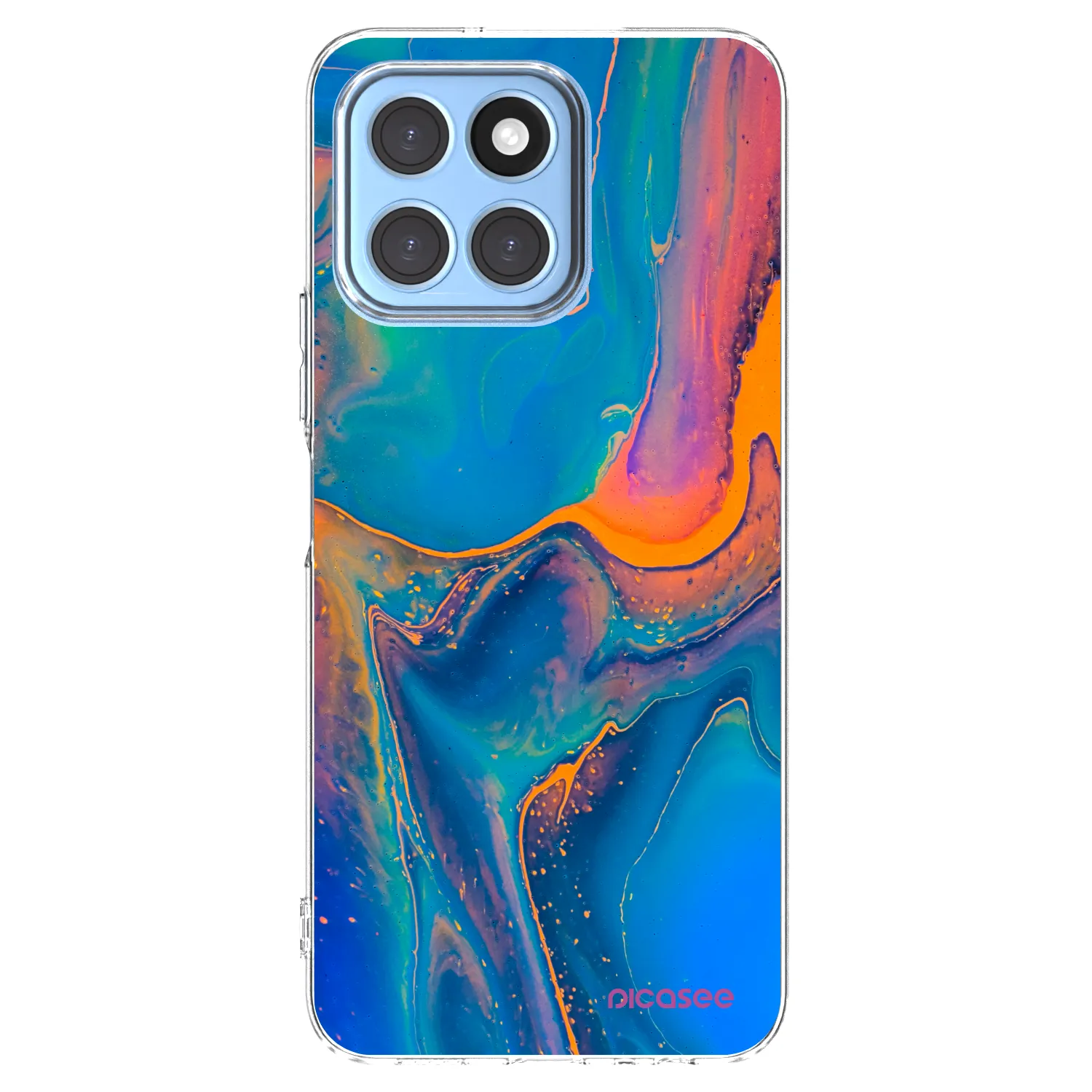 Picasee silikonska prozirna maskica za Honor X6 - Rainbow