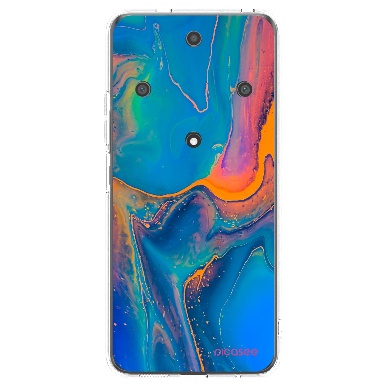 Picasee silikonska prozirna maskica za Honor Magic5 Lite 5G - Rainbow