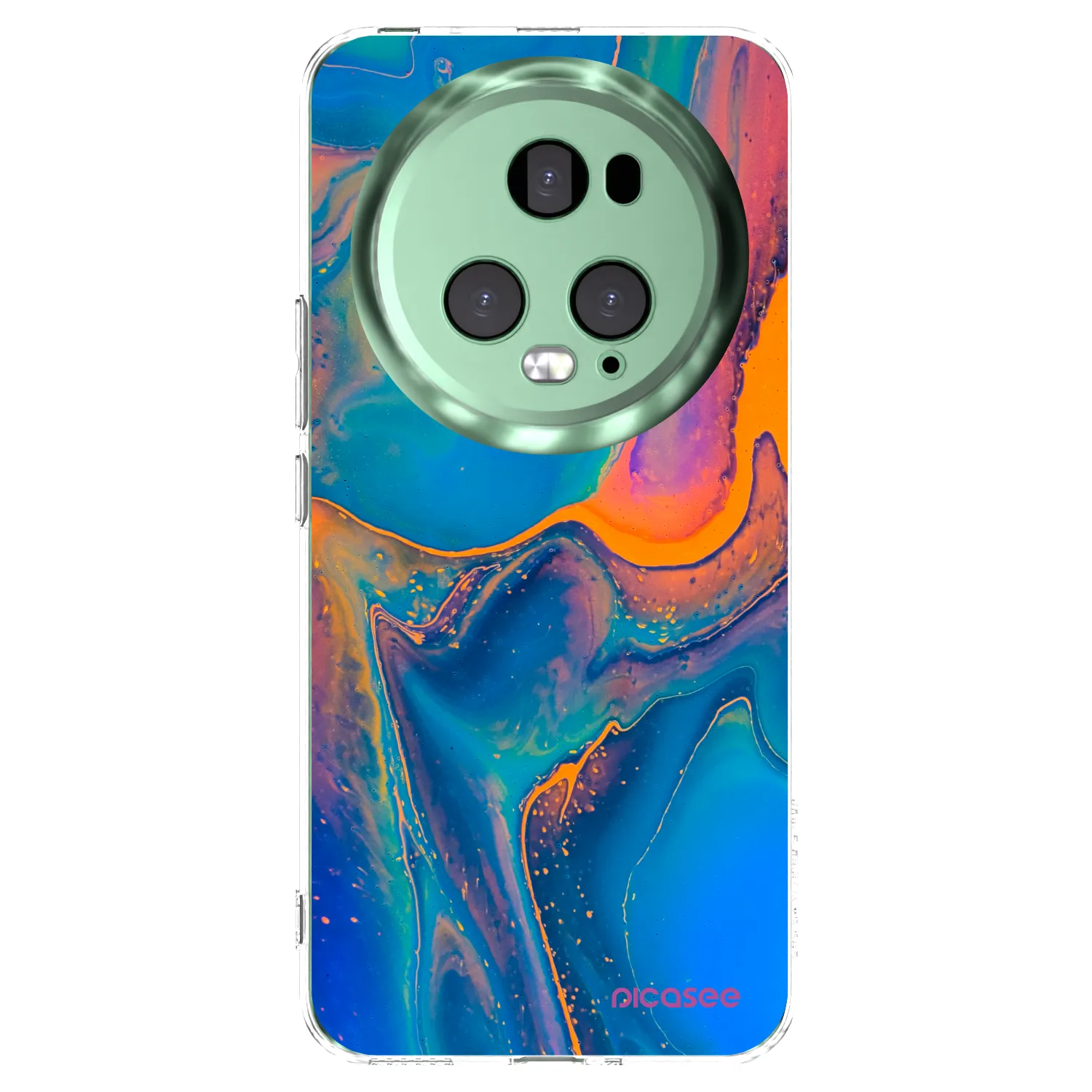 Picasee silikonska prozirna maskica za Honor Magic5 Pro - Rainbow