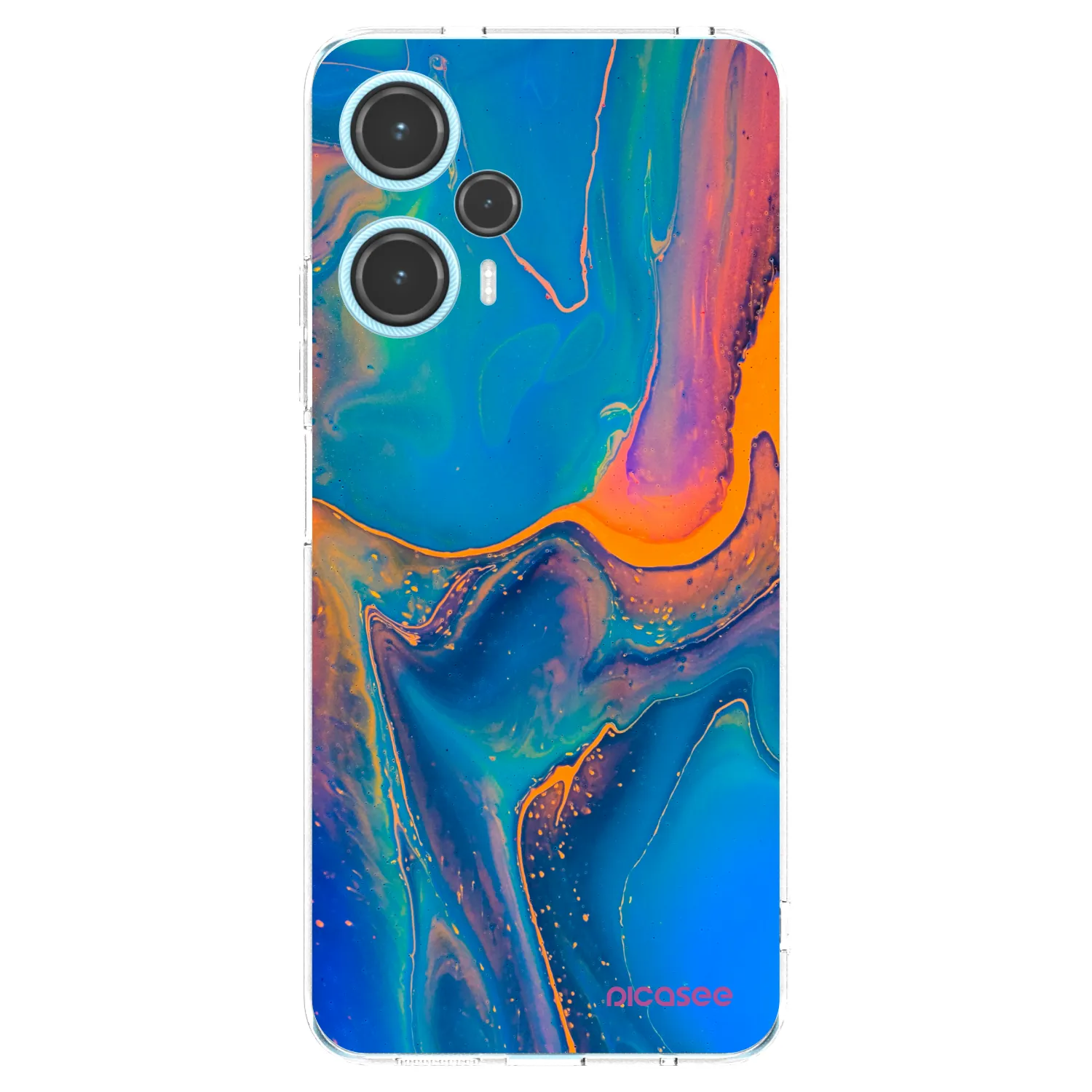 Picasee silikonska prozirna maskica za Xiaomi Poco F5 - Rainbow
