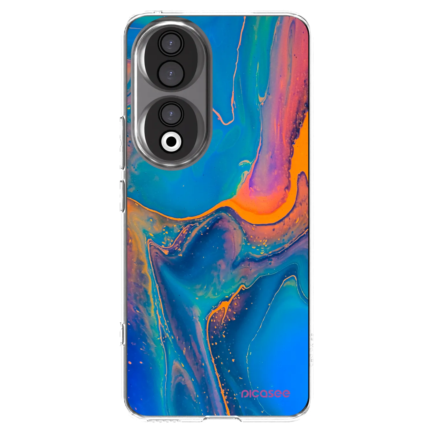 Picasee silikonska prozirna maskica za Honor 90 5G - Rainbow