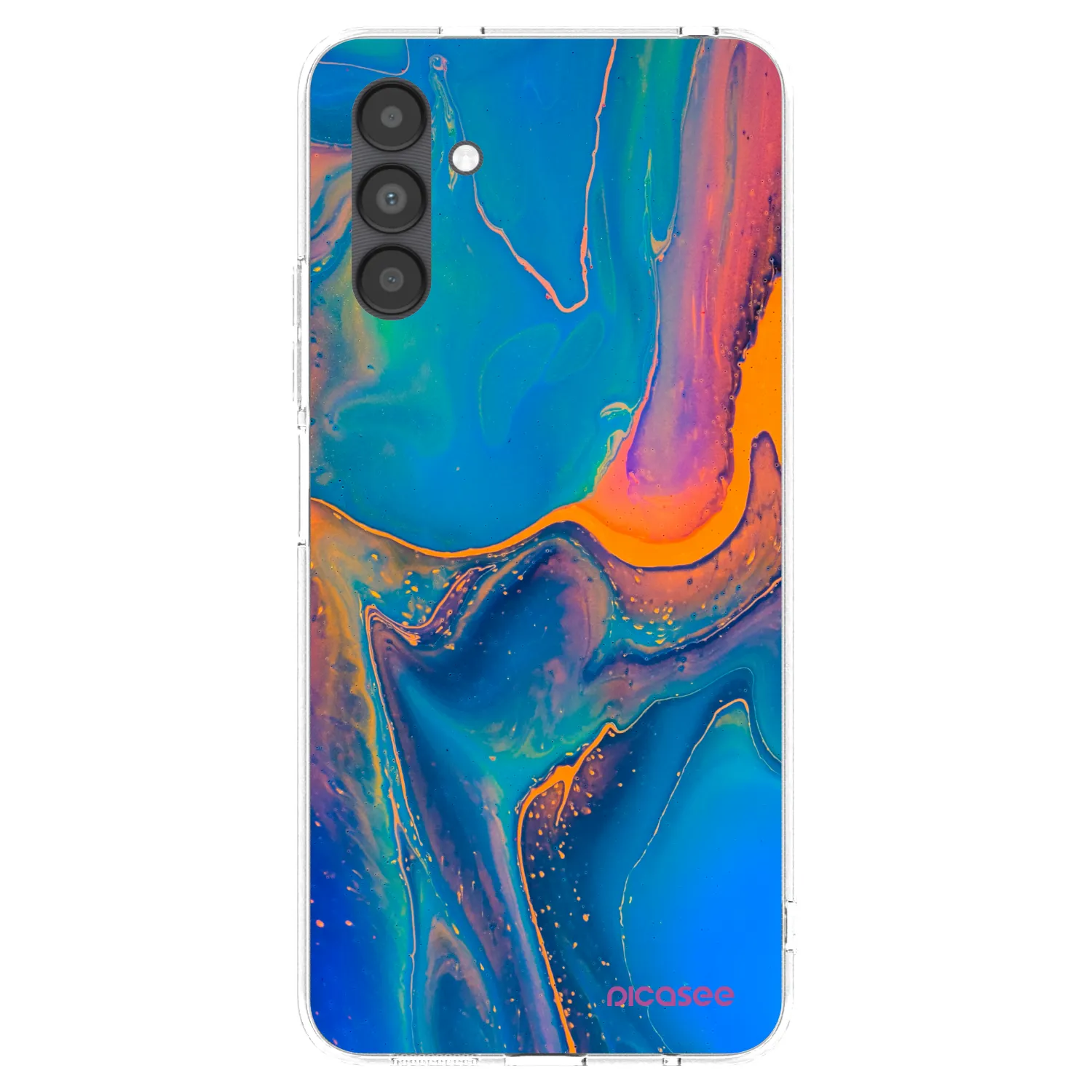 Picasee silikonska prozirna maskica za Samsung Galaxy A04s A047F - Rainbow
