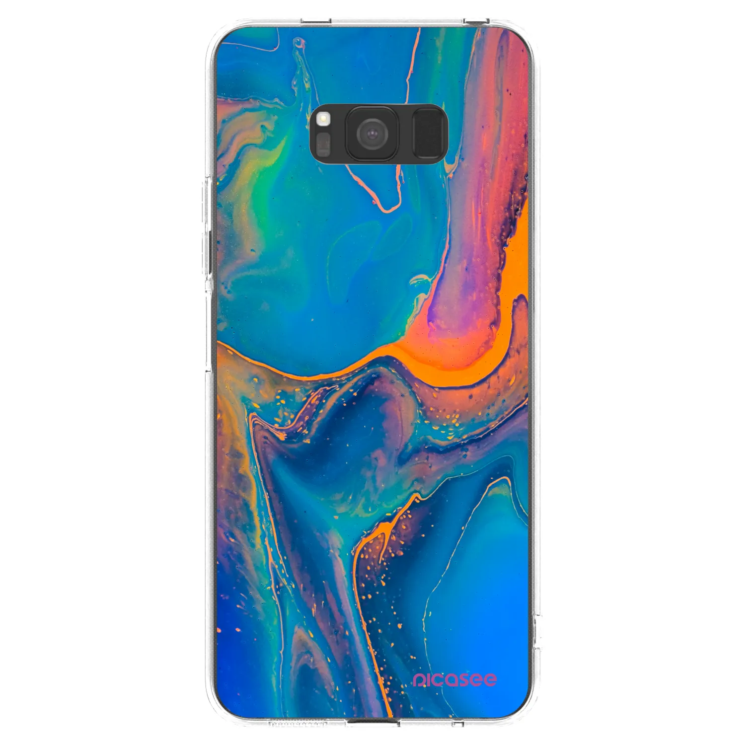 Picasee silikonska prozirna maskica za Samsung Galaxy S8 G950F - Rainbow