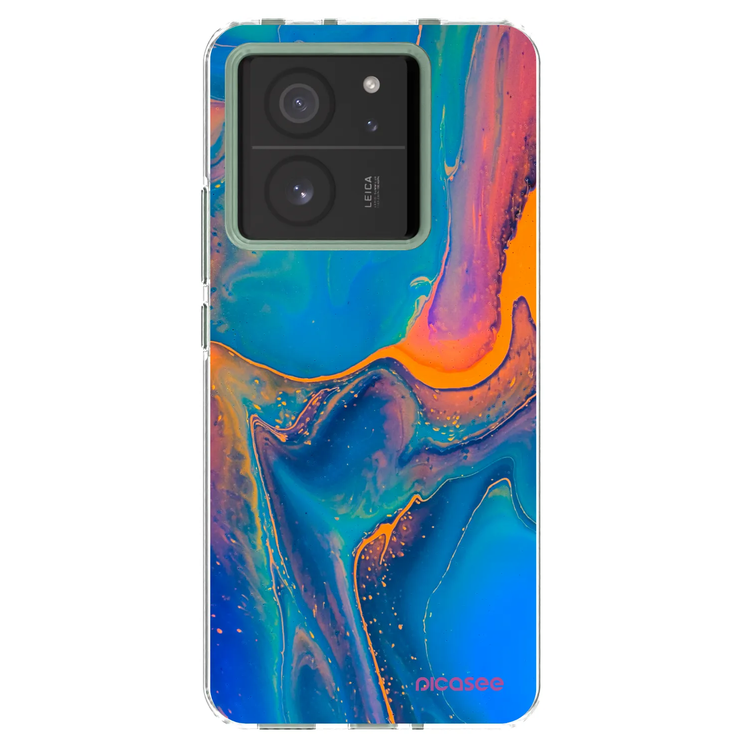 Picasee silikonska prozirna maskica za Xiaomi 13T - Rainbow