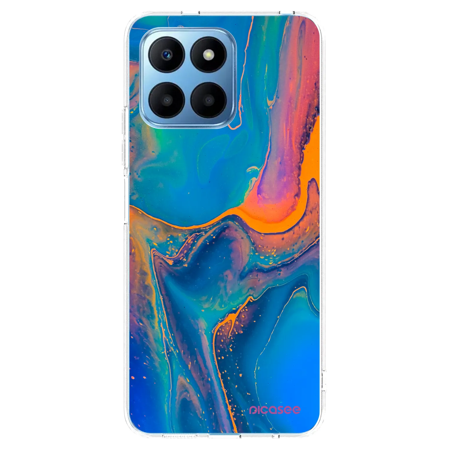 Picasee silikonska prozirna maskica za Honor 70 Lite - Rainbow