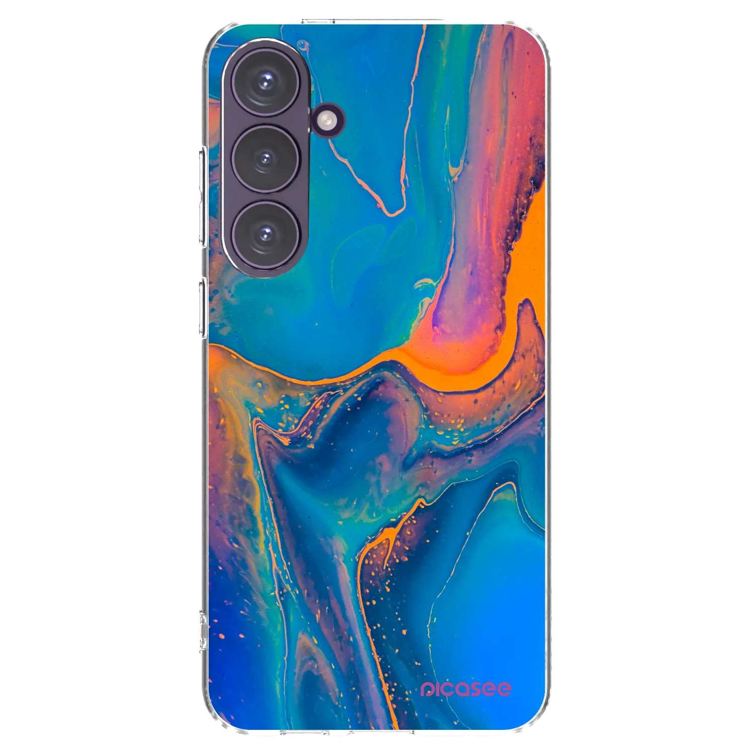 Picasee silikonska prozirna maskica za Samsung Galaxy S24+ S926B 5G - Rainbow