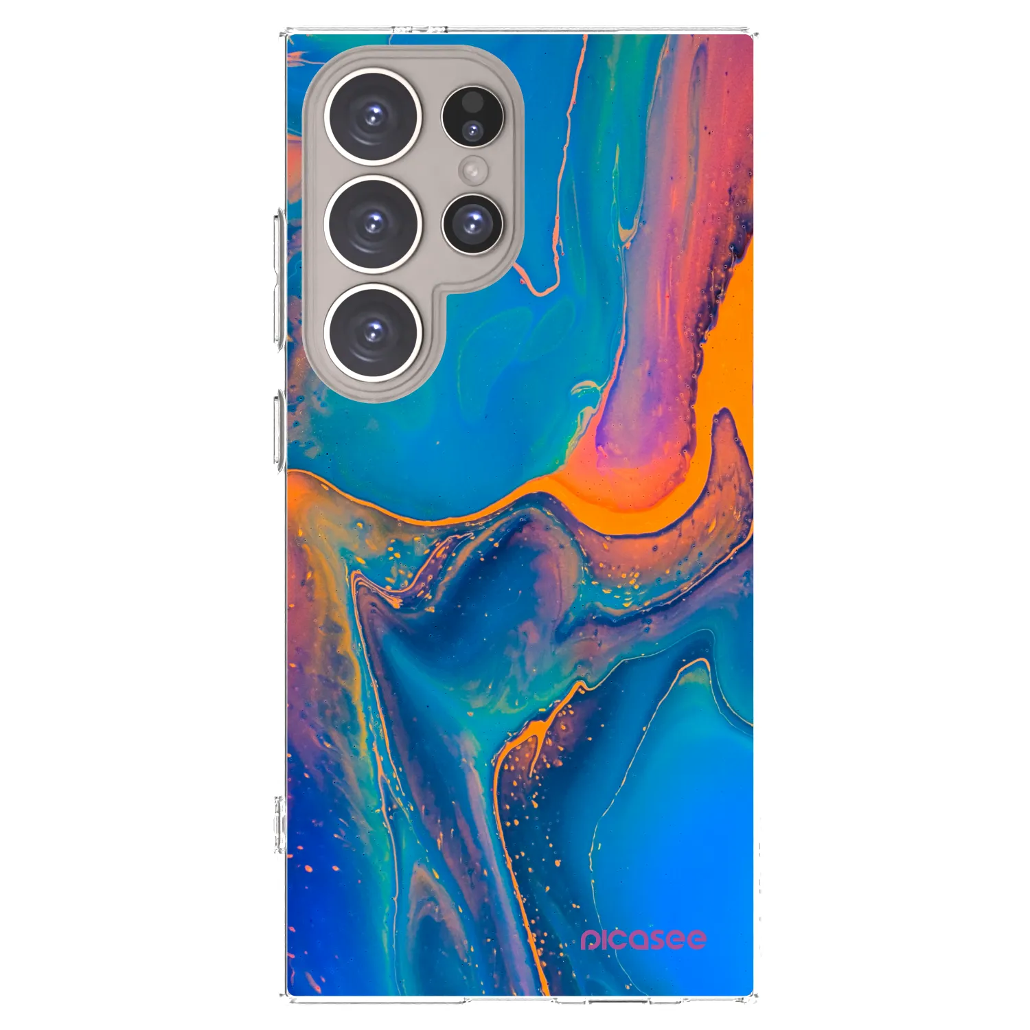 Picasee silikonska prozirna maskica za Samsung Galaxy S24 Ultra S928B 5G - Rainbow