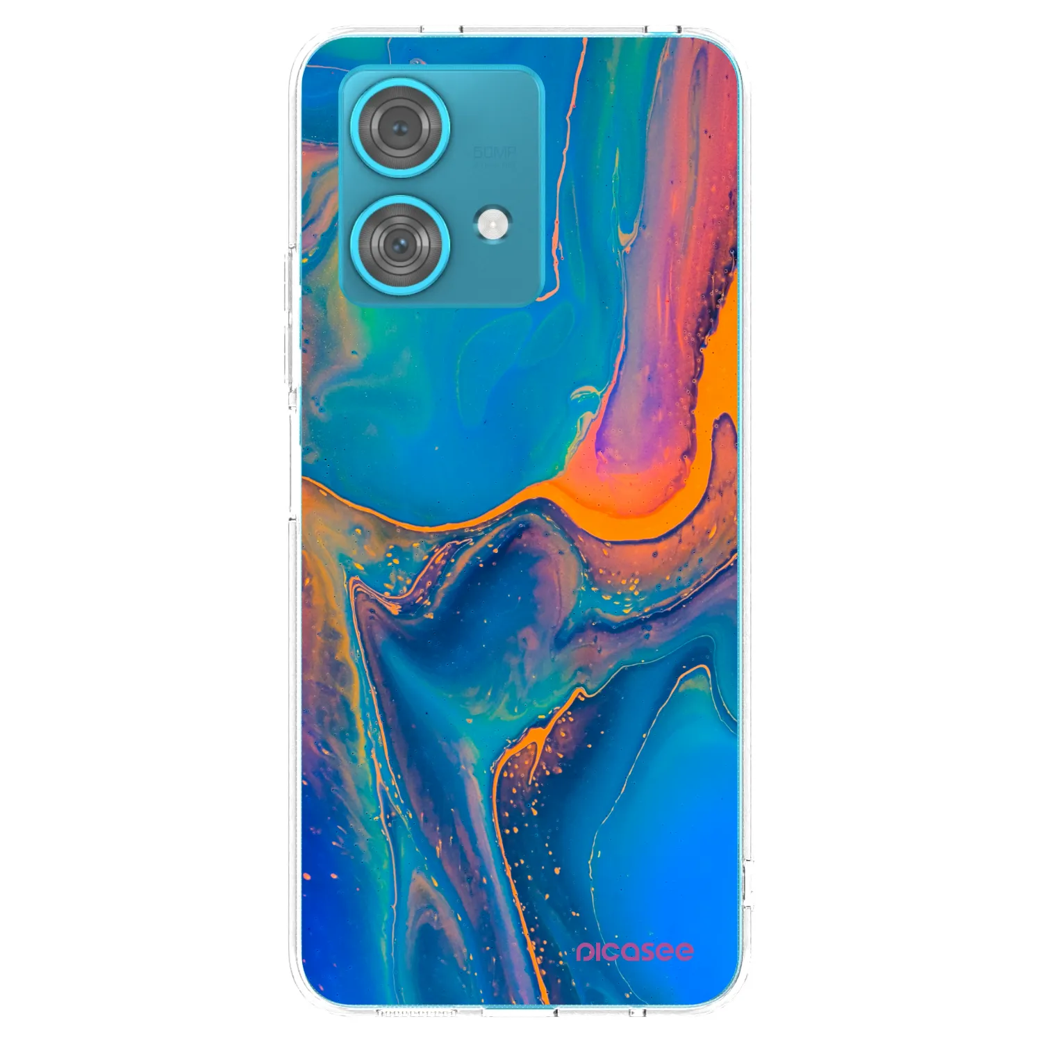 Picasee silikonska prozirna maskica za Motorola Edge 40 Neo - Rainbow