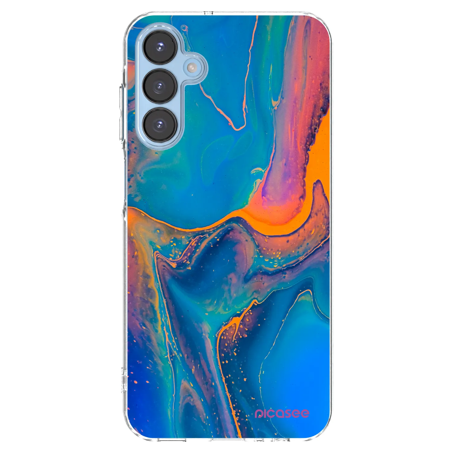 Picasee silikonska prozirna maskica za Samsung Galaxy A15 A156B 5G - Rainbow