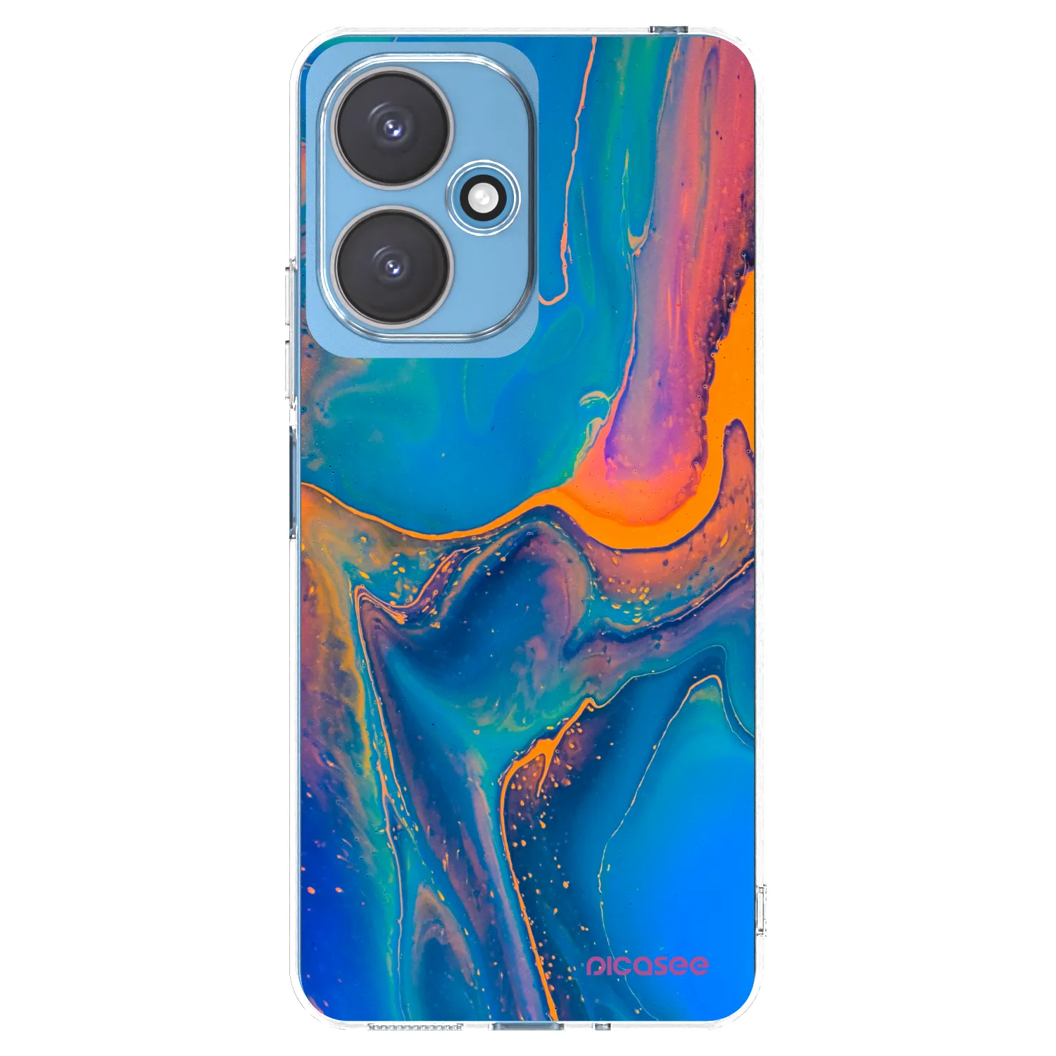 Picasee silikonska prozirna maskica za Xiaomi Redmi 13C 5G - Rainbow