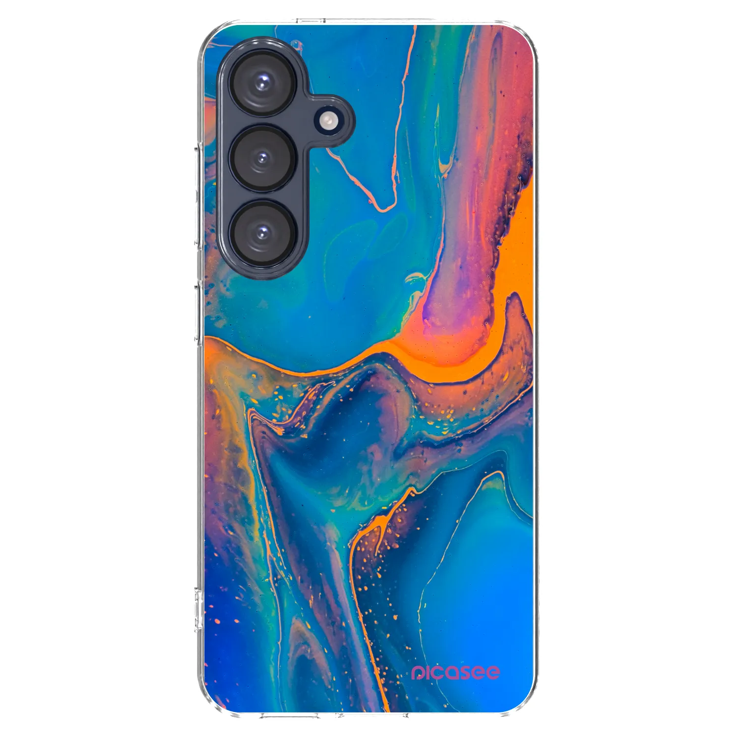 Picasee silikonska prozirna maskica za Samsung Galaxy S25 5G - Rainbow