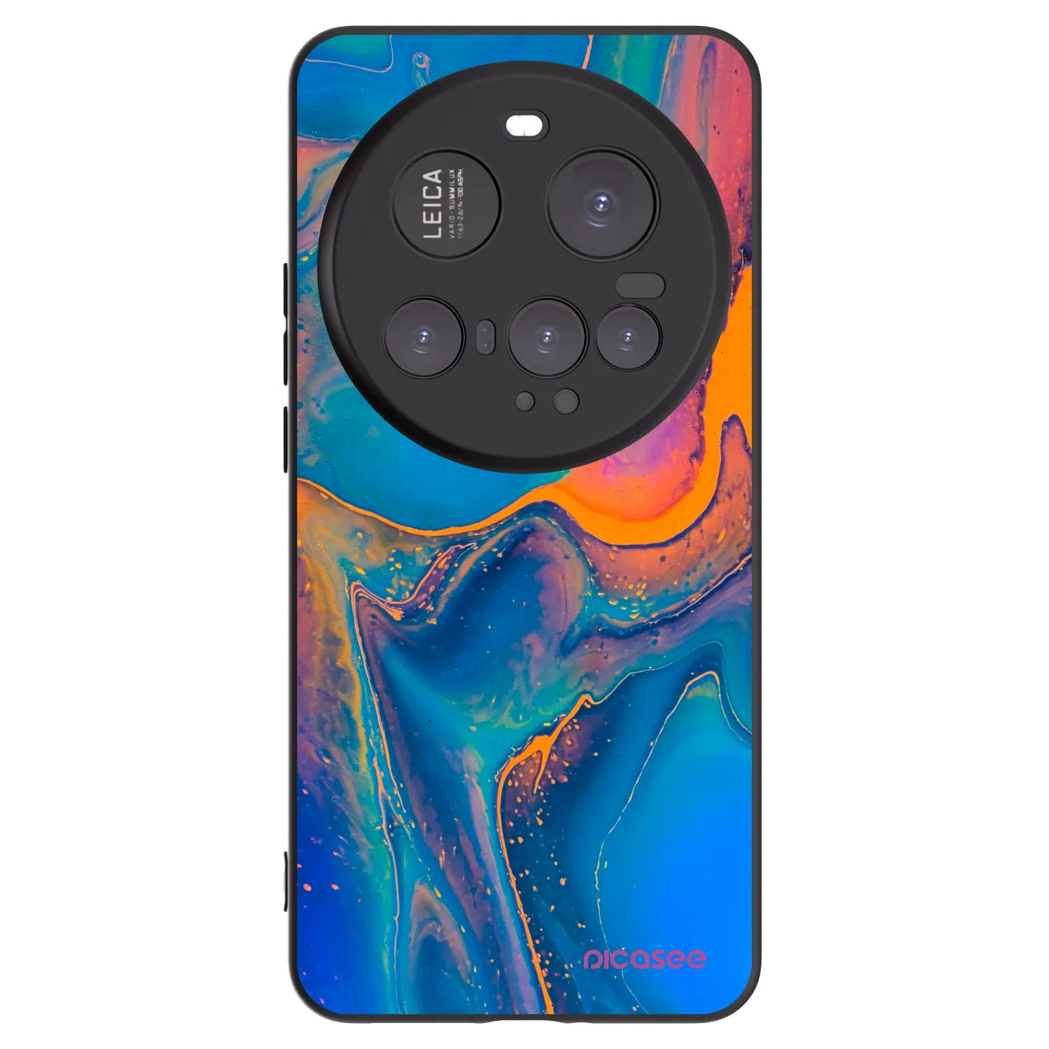 Picasee crna silikonska maskica za Xiaomi 15 Ultra - Rainbow
