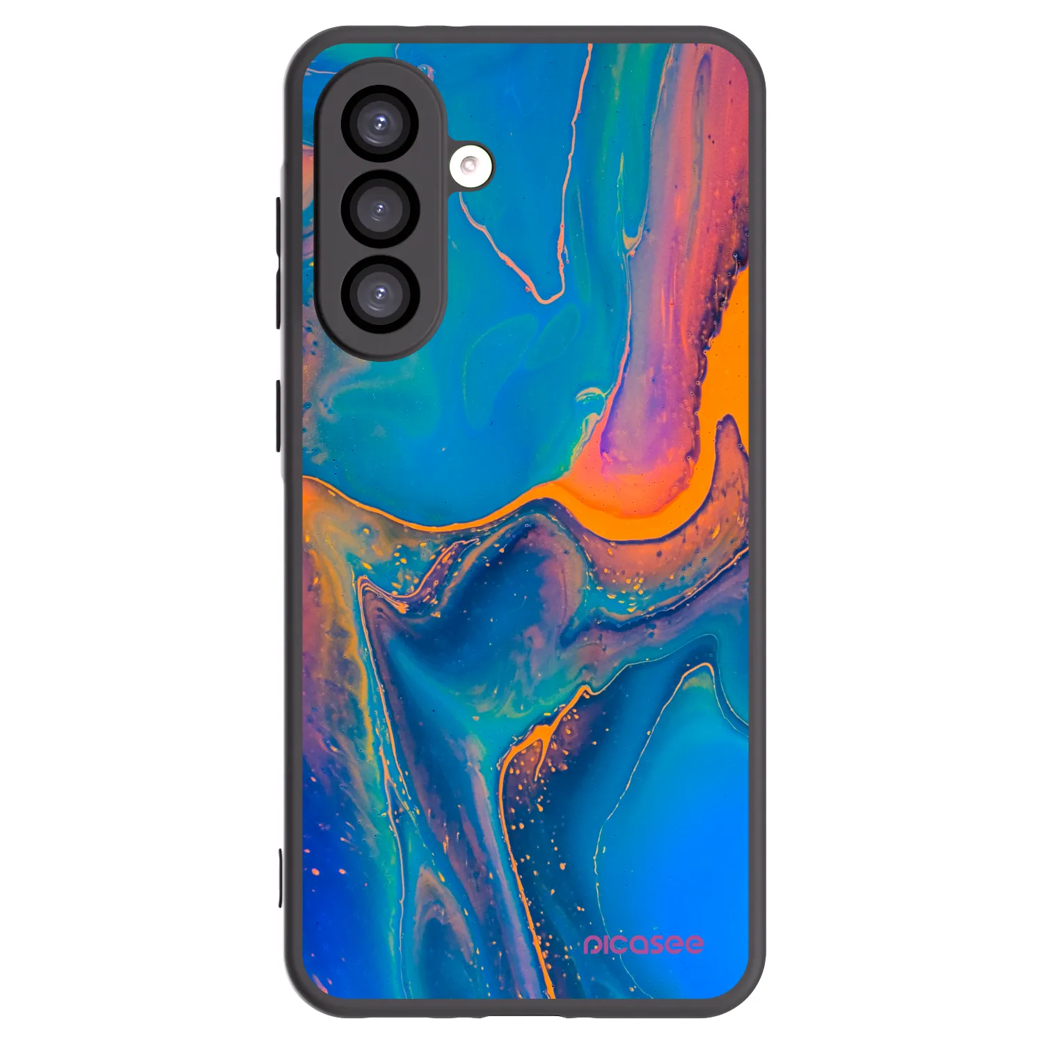 Picasee crna silikonska maskica za Samsung Galaxy A26 5G A266B - Rainbow