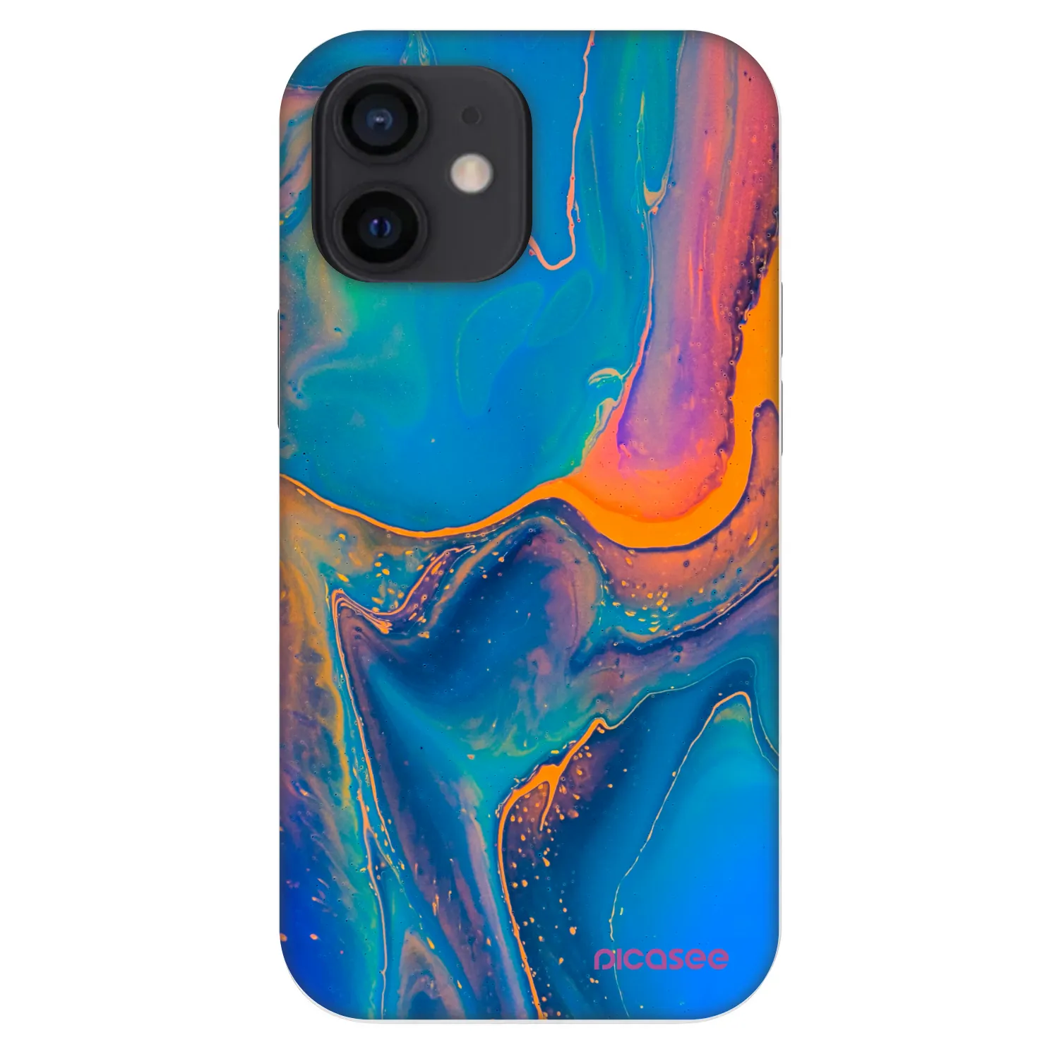 Picasee Fashion Case za Apple iPhone 12 mini - Rainbow