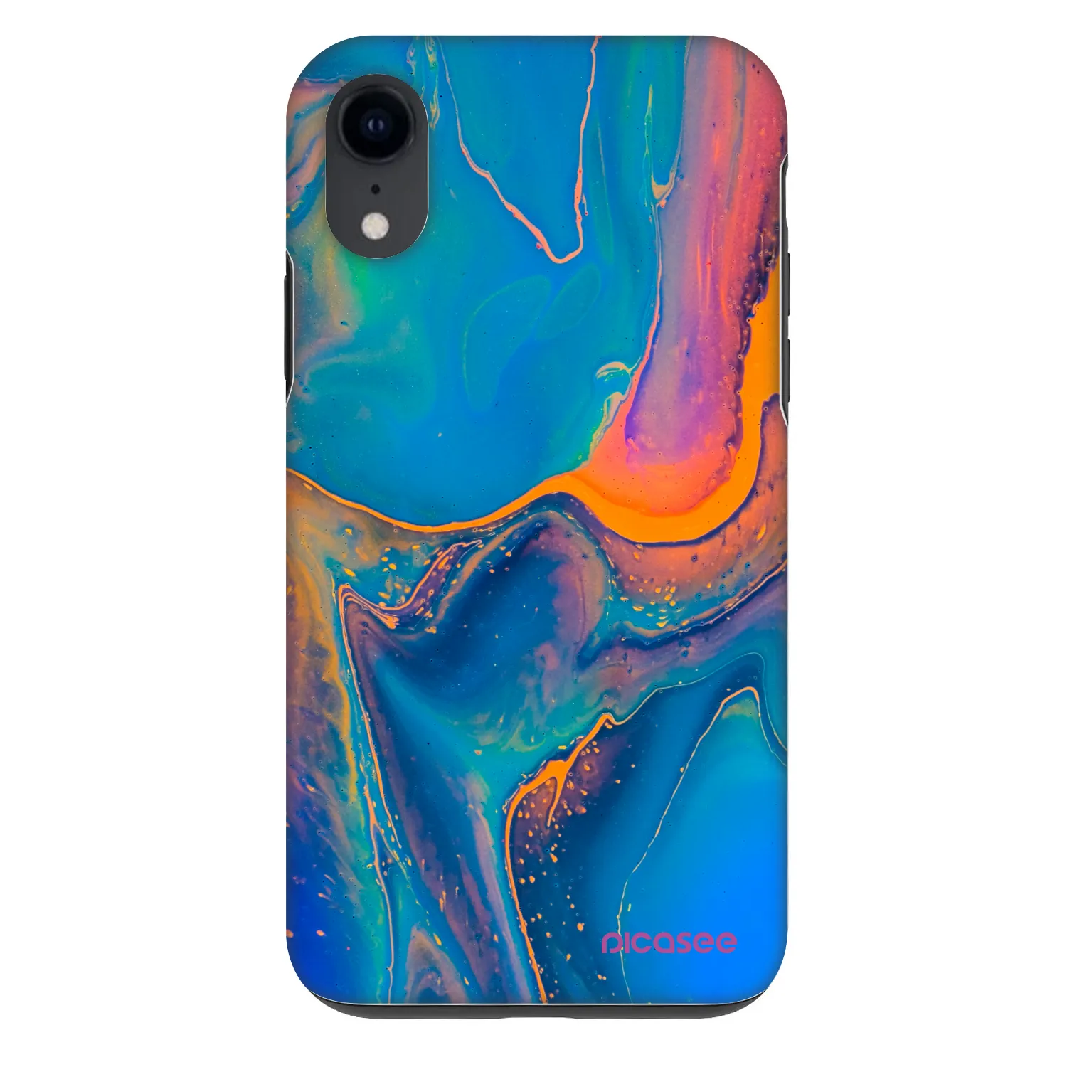 Picasee Fashion Case za Apple iPhone XR - Rainbow