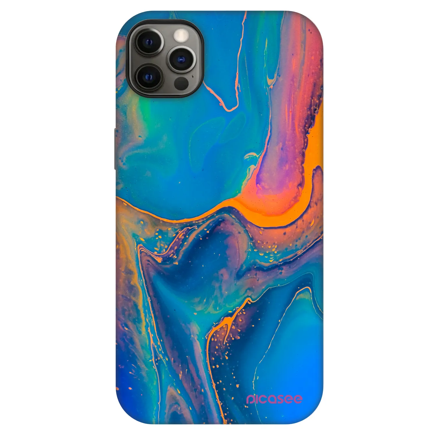 Picasee Fashion Case MagSafe za Apple iPhone 12 Pro Max - Rainbow