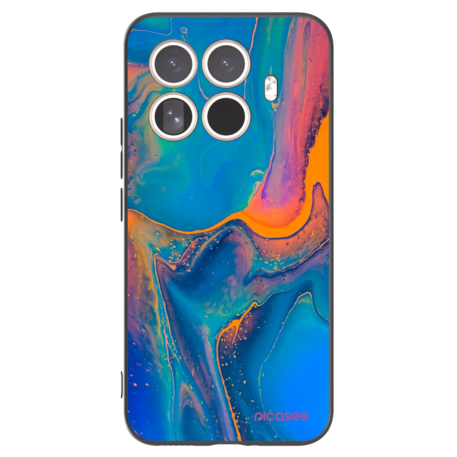 Picasee crna silikonska maskica za Xiaomi 15T Pro - Rainbow
