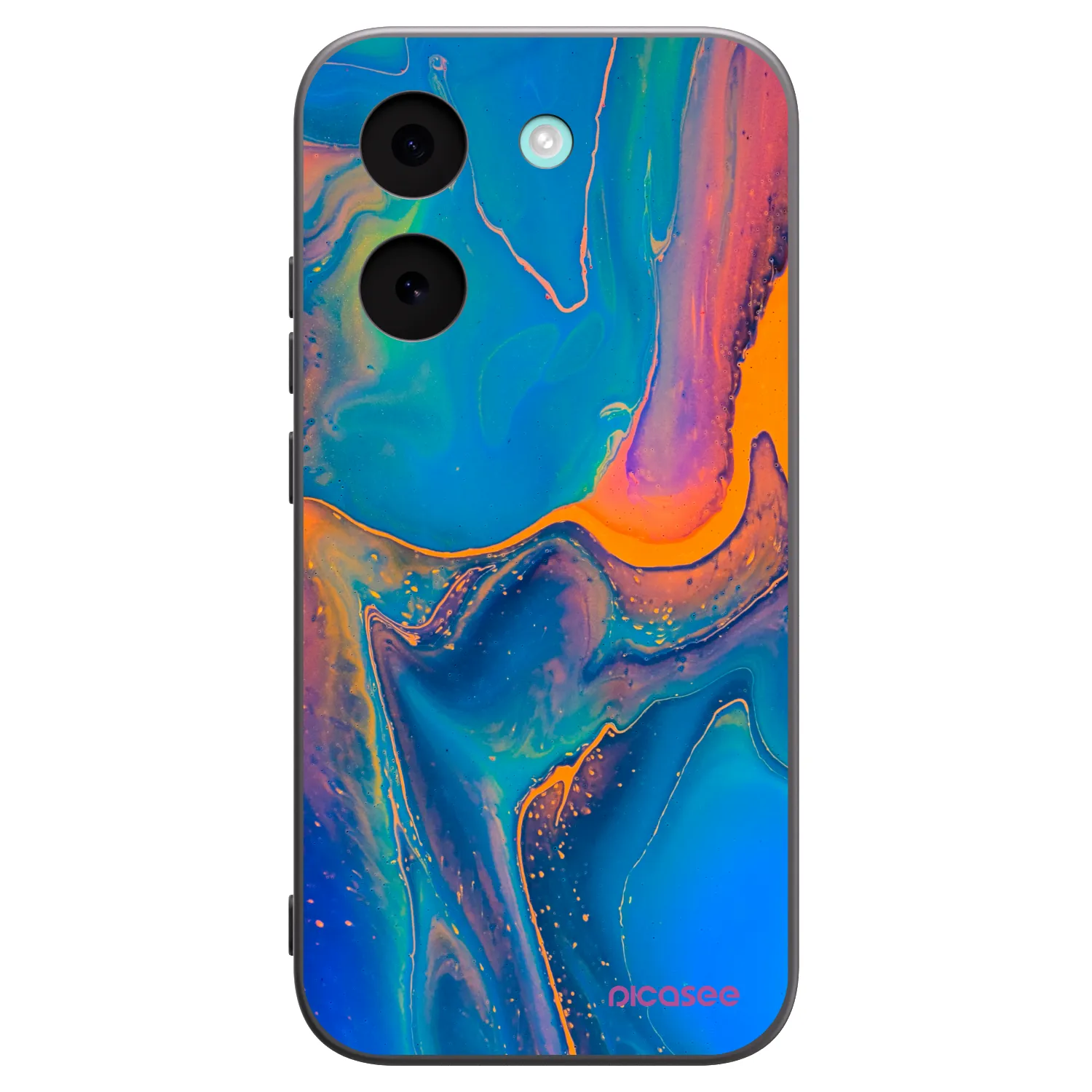 Picasee crna silikonska maskica za Xiaomi Poco X8 Pro - Rainbow