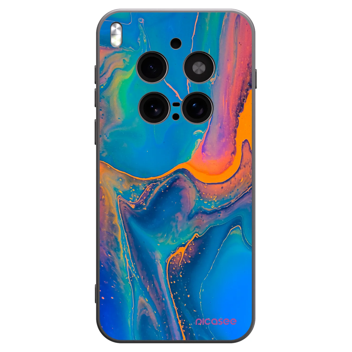 Picasee crna silikonska maskica za Vivo X300 Pro - Rainbow
