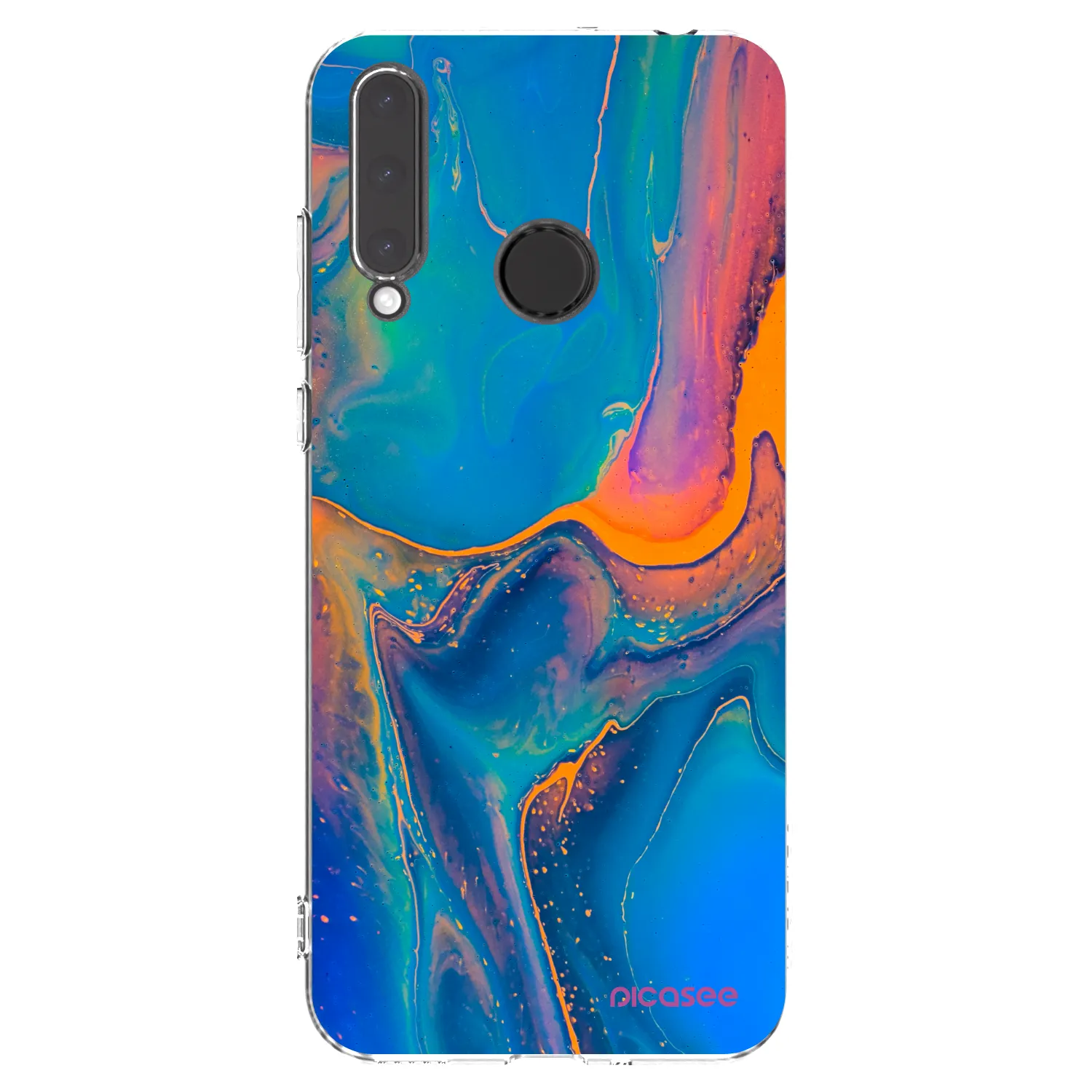 Picasee silikonska prozirna maskica za Honor 20 Lite - Rainbow