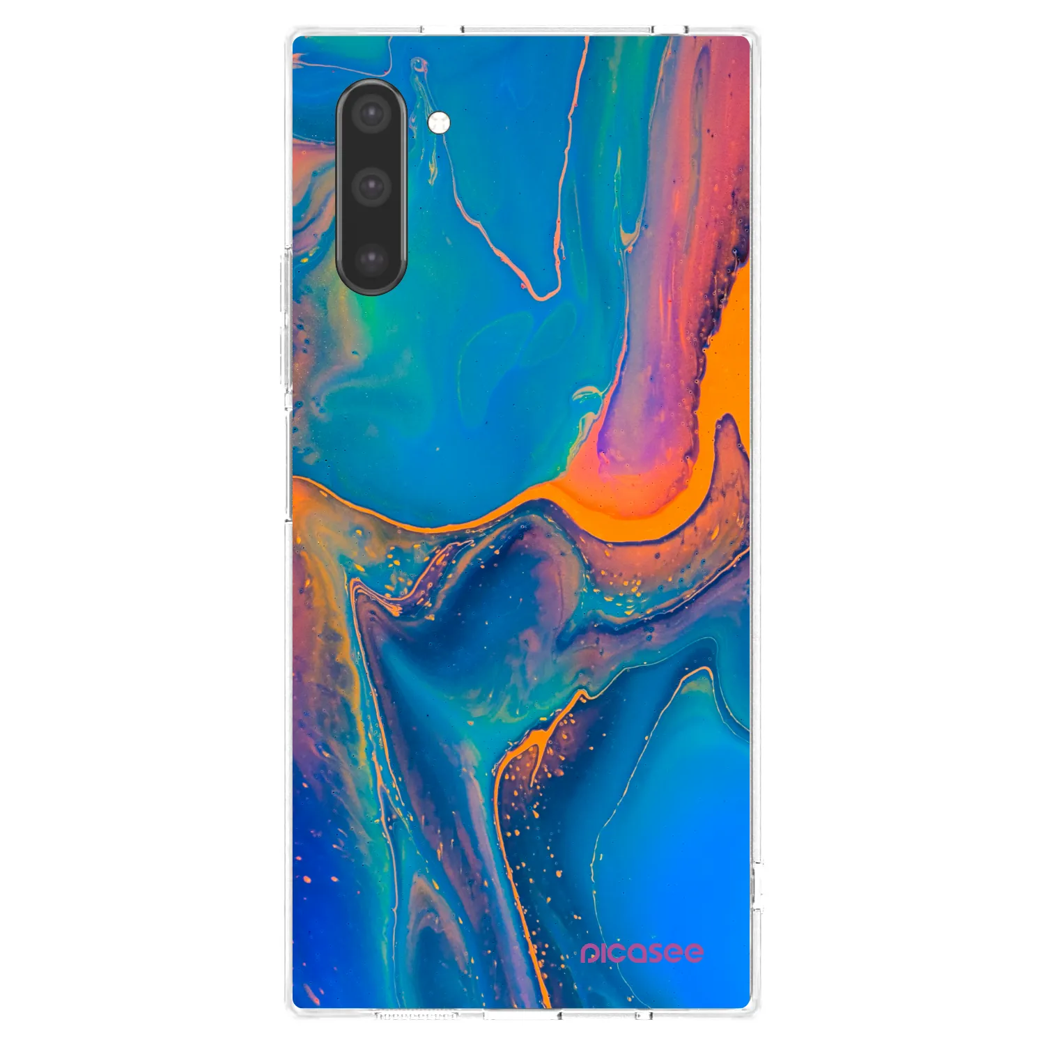 Picasee silikonska prozirna maskica za Samsung Galaxy Note 10 N970F - Rainbow