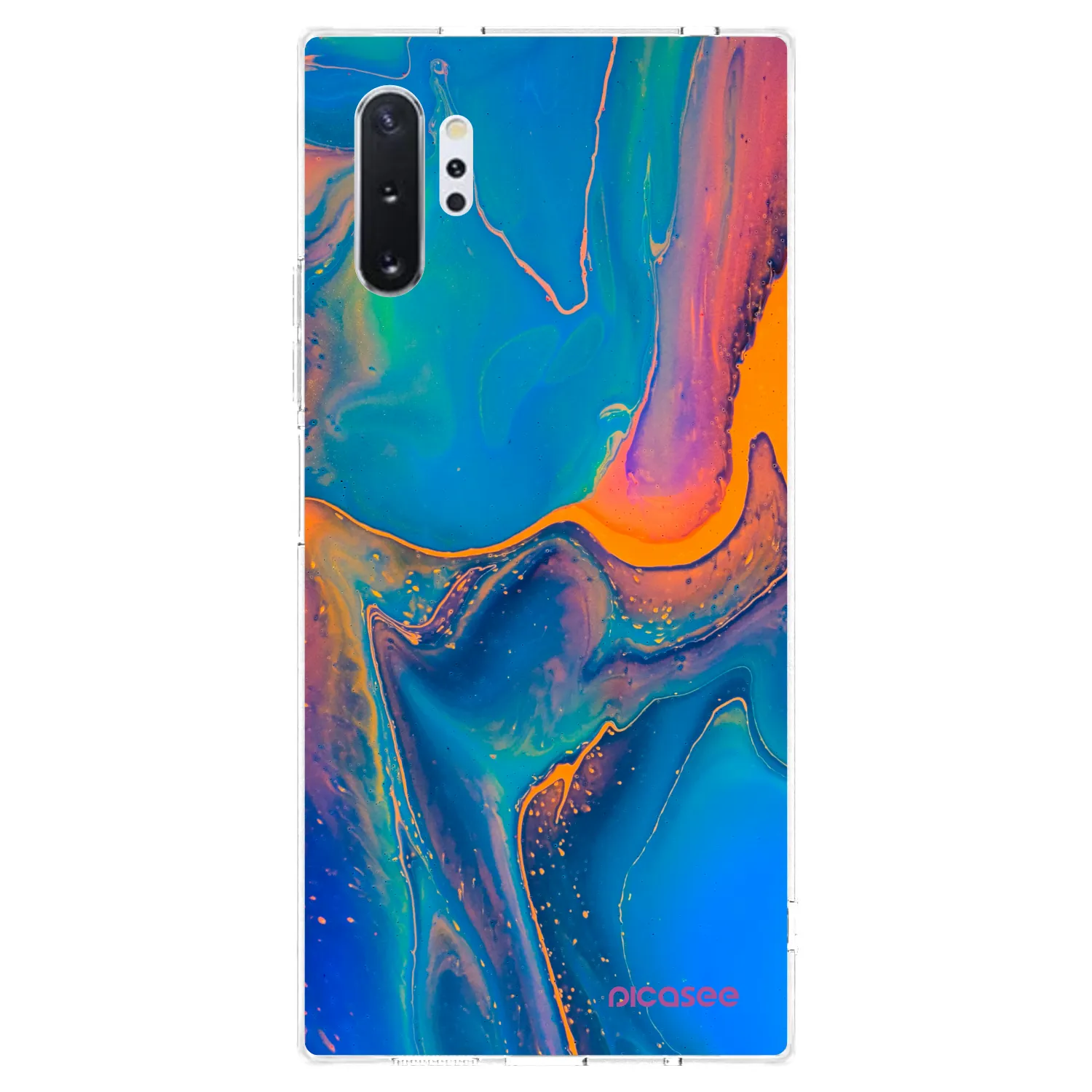 Picasee silikonska prozirna maskica za Samsung Galaxy Note 10+ N975F - Rainbow