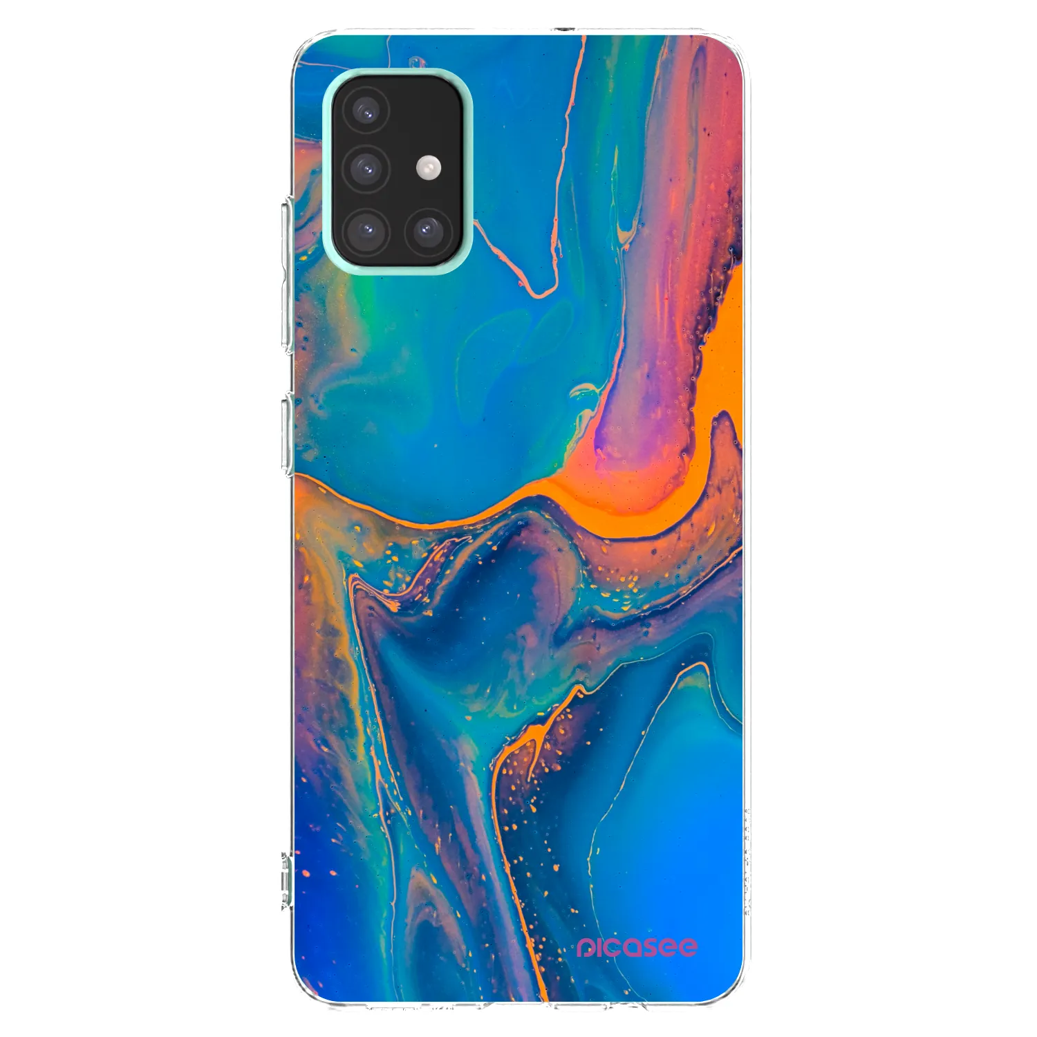Picasee silikonska prozirna maskica za Samsung Galaxy A51 A515F - Rainbow