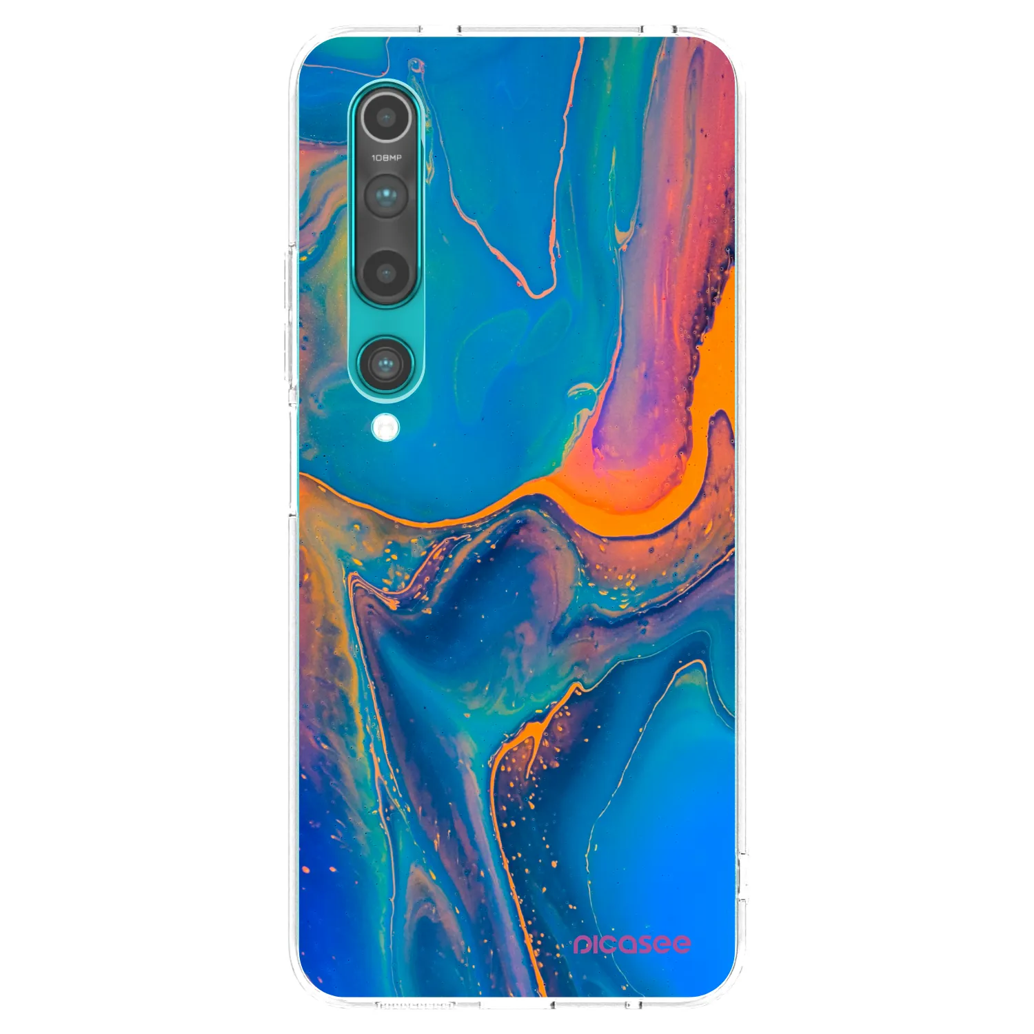 Picasee silikonska prozirna maskica za Xiaomi Mi 10 - Rainbow