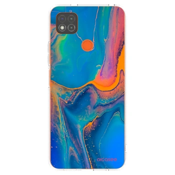 Picasee silikonska prozirna maskica za Xiaomi Redmi 9C - Rainbow