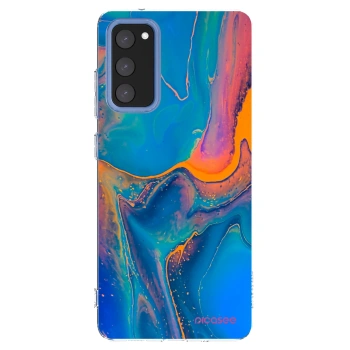 Picasee silikonska prozirna maskica za Samsung Galaxy S20 FE - Rainbow