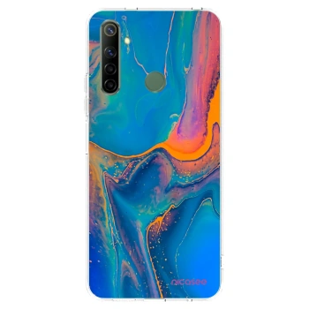 Picasee silikonska prozirna maskica za Realme 6i - Rainbow