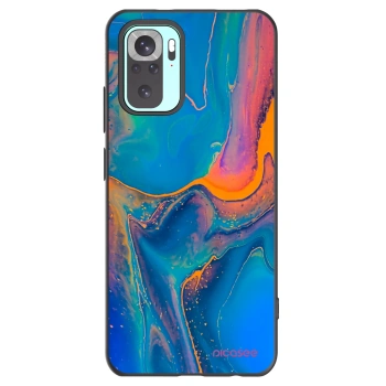 Picasee crna silikonska maskica za Xiaomi Redmi Note 10 Pro - Rainbow