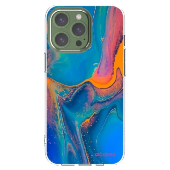 Picasee silikonska prozirna maskica za Apple iPhone 13 Pro - Rainbow