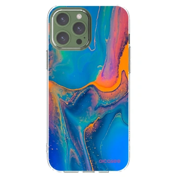 Picasee silikonska prozirna maskica za Apple iPhone 13 Pro Max - Rainbow