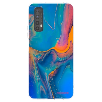 Picasee silikonska prozirna maskica za Realme 7 - Rainbow