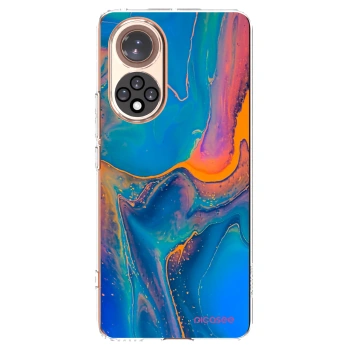 Picasee silikonska prozirna maskica za Honor 50 5G - Rainbow