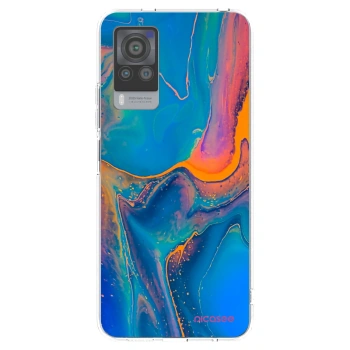 Picasee silikonska prozirna maskica za Vivo X60 Pro 5G - Rainbow
