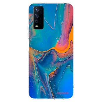 Picasee silikonska prozirna maskica za Vivo Y11s - Rainbow